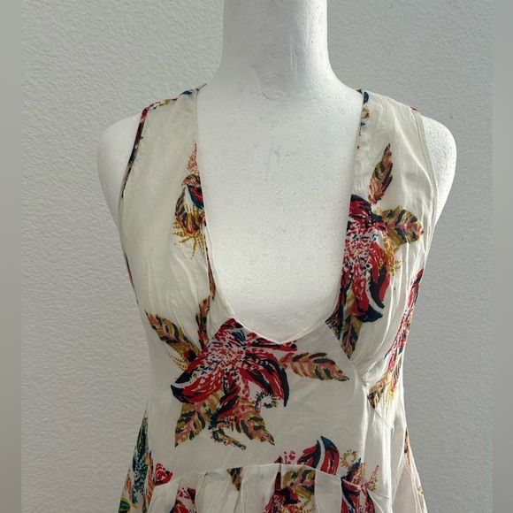 Free People Multicolor Floral Backless Dress - Picture 3 of 10